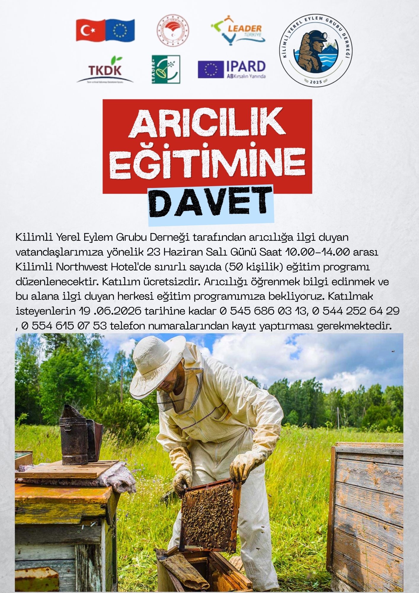 ARICILIK EĞİTİMİNE DAVET