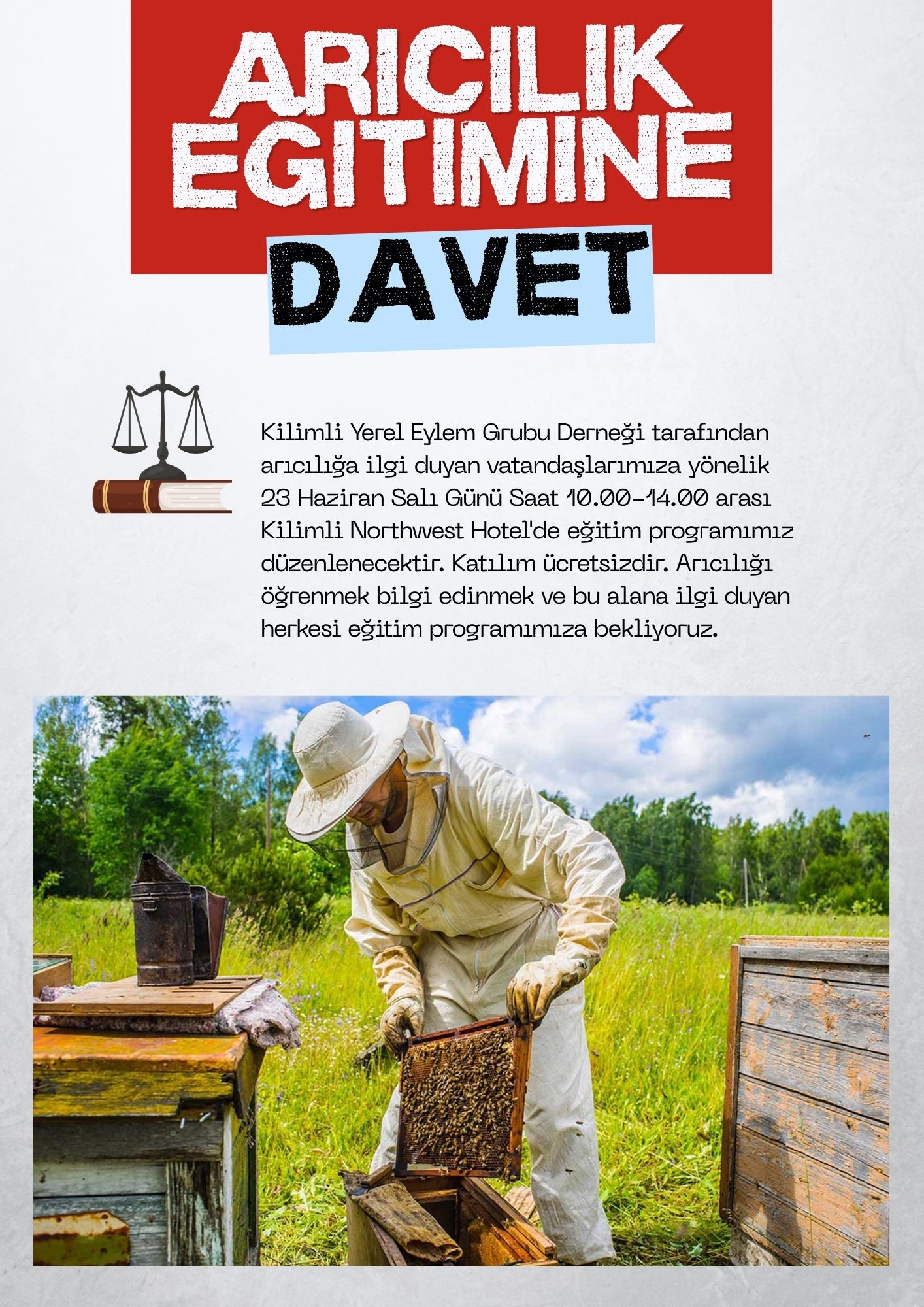 ARICILIK EĞİTİMİNE DAVET